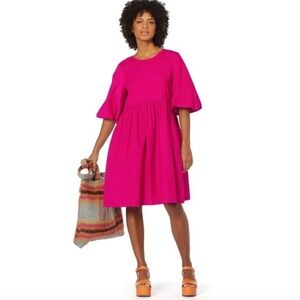 GORMAN Pink Bellarina Dress in 100% Organic Cotton Pinwale Corduroy - 14
